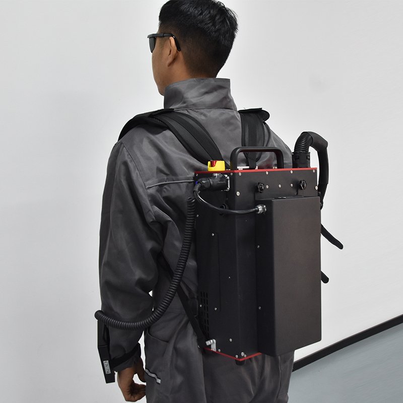 H80de22f55e0a4451ade855cb9283e0eaZ Portable Lithium Battery Laser Cleaning Machine For Rust Removal - Image 1